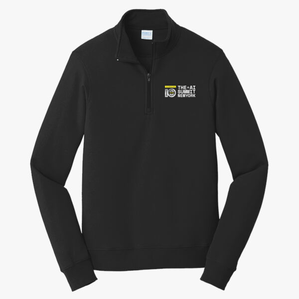 The AI Summit 1/4-Zip Pullover Sweatshirt w/ I ♥ AI on back Thumbnail