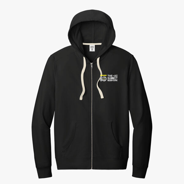 The AI Summit Full-Zip Hoodie with I ♥ AI on back Thumbnail