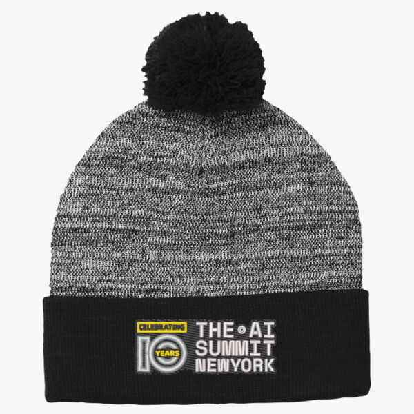 The AI Summit Heather Pom Beanie Thumbnail