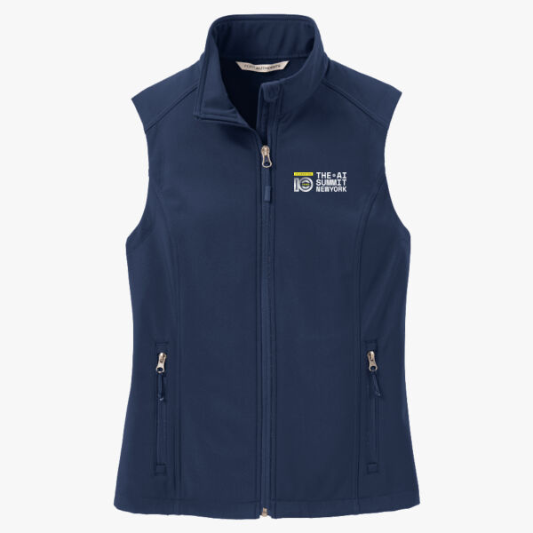 The AI Summit Ladies Soft Shell Vest Thumbnail